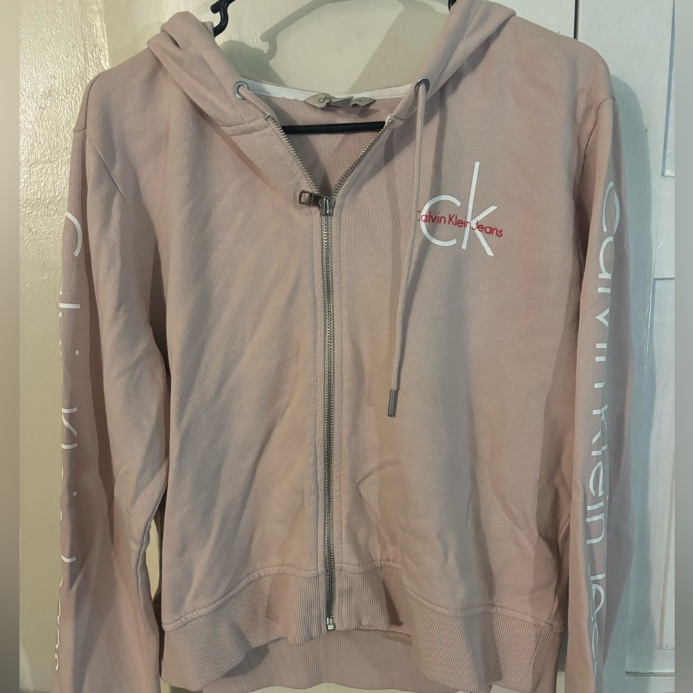 Calvin Klein Pink Zip-Up Hoodie